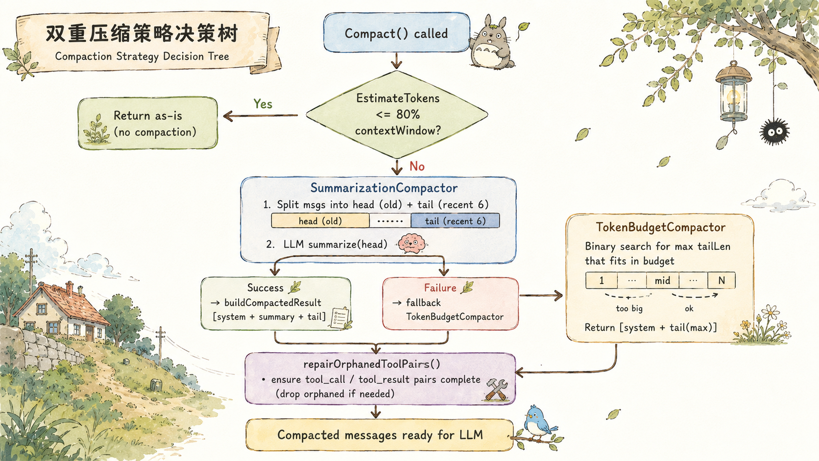 双重压缩策略决策树