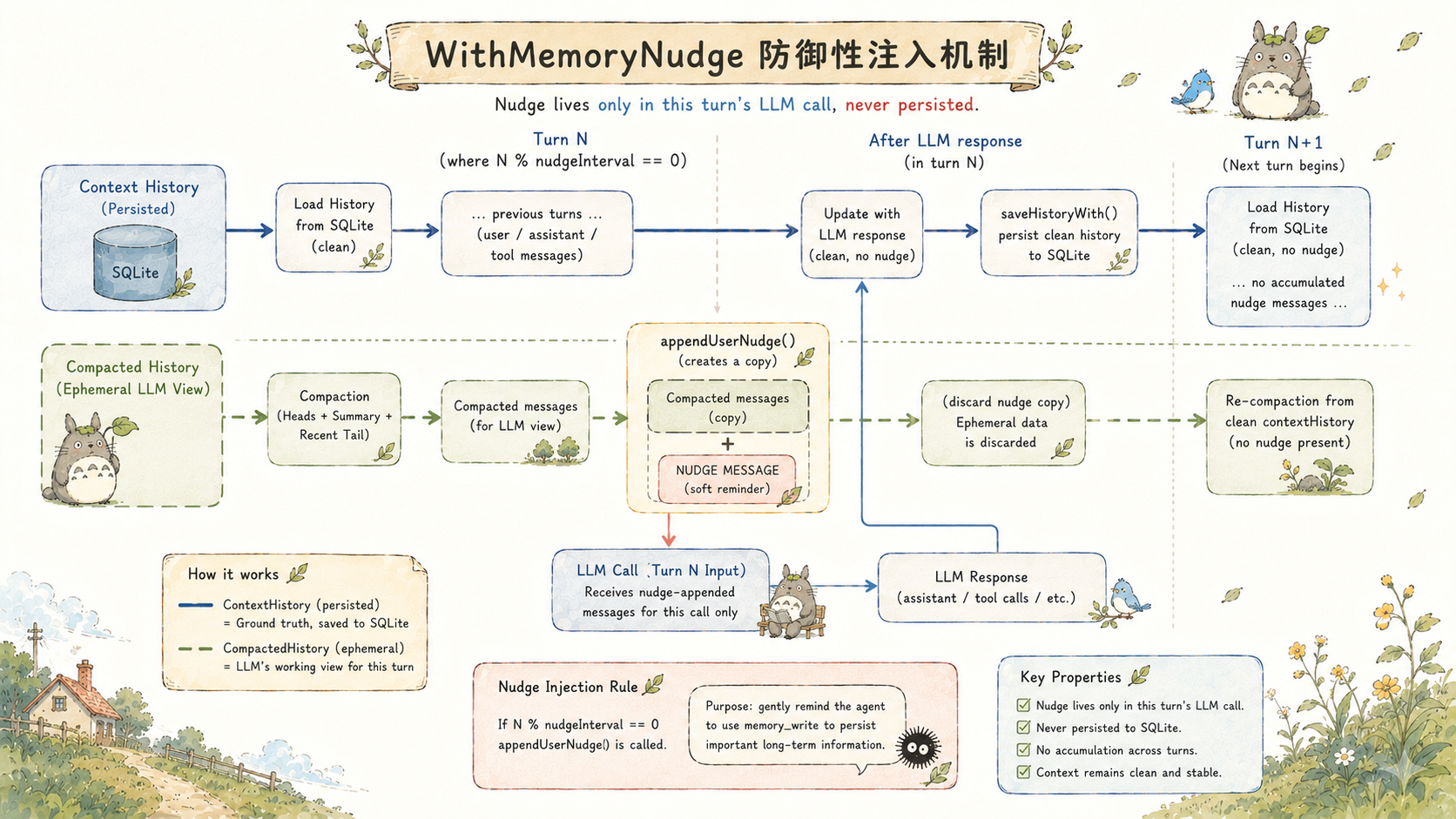 WithMemoryNudge 防御性注入机制